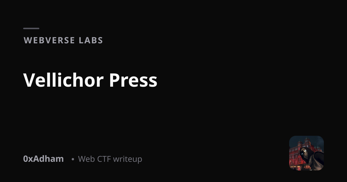 WebVerse Labs — Vellichor Press